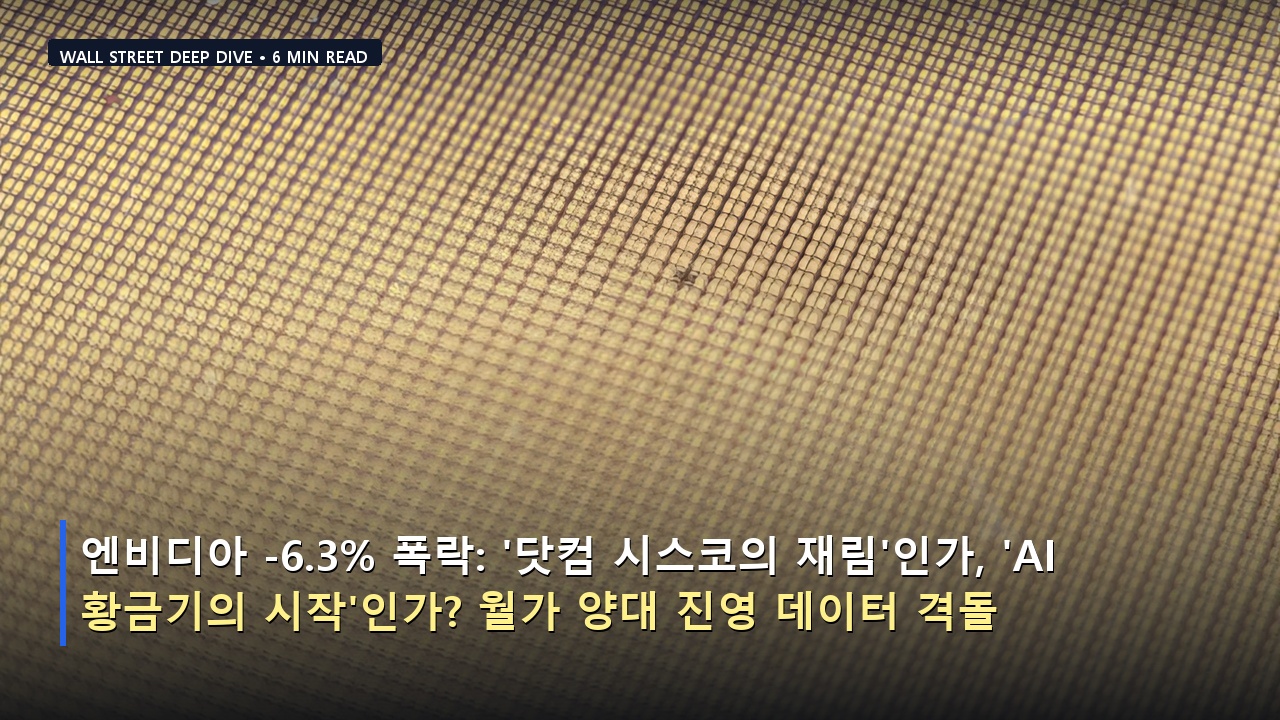 엔비디아 -6.3% 폭락: