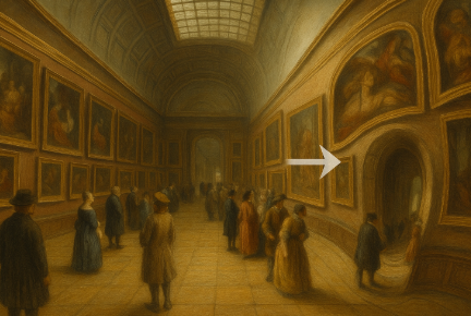 루브르에 걸린 회화 속 렌즈 왜곡 찾기 챌린지