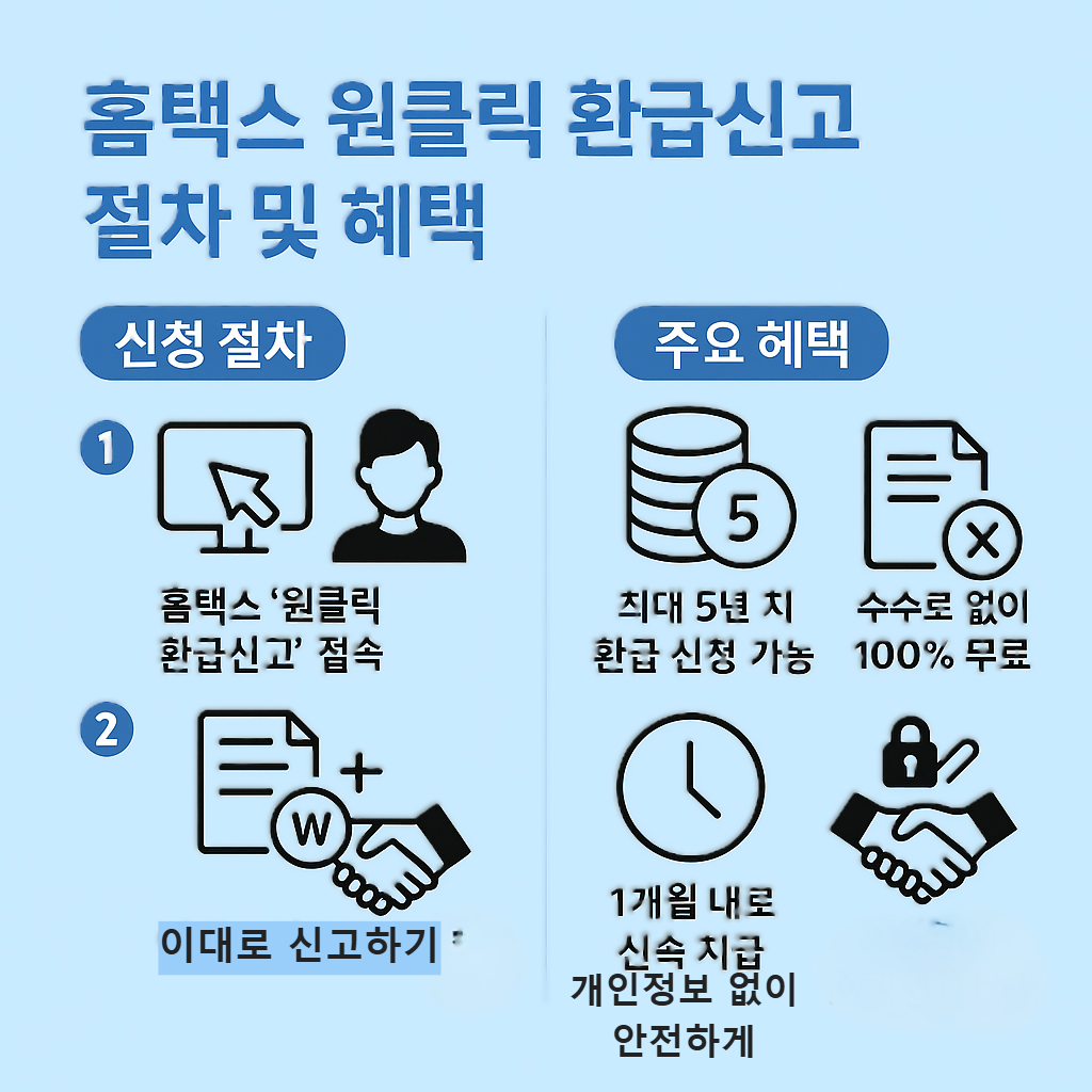홈택스 원클릭 환급신고 가이드