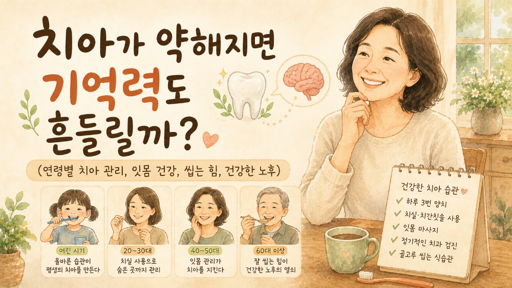 치아 건강과 기억력 관리