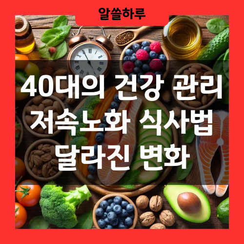 저속노화 식단
