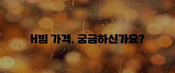 H빔 가격표