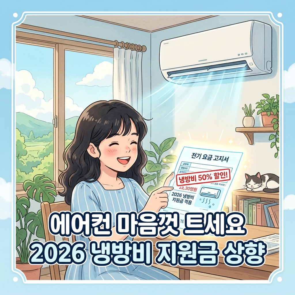 026 에너지바우처 하절기 냉방비 지원 금액 상향 및 신청 대상 소득기준 안내