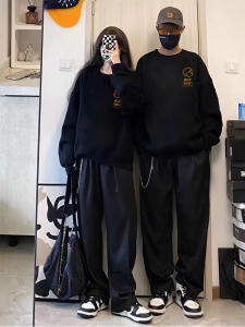 라운드 커플룩 블랙맨투맨 ROORA 인싸템 타입 4133210878