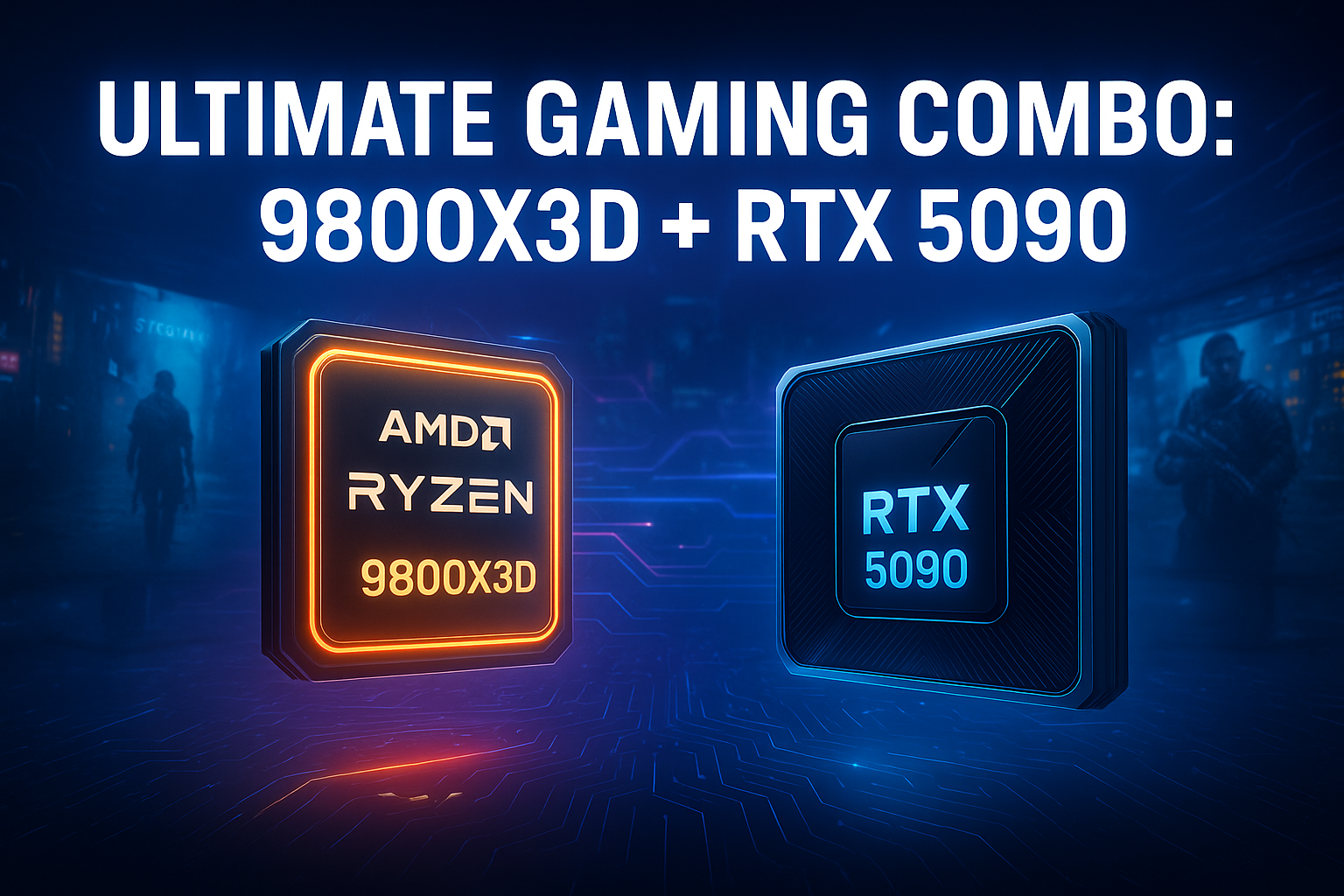 게이밍 끝판왕 조합: AMD Ryzen 7 9800X3D + NVIDIA RTX 5090 게이밍 최강 조합 9800X3D와 RTX 5090