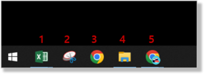 윈도우키 + 숫자키로 바로 실행하기