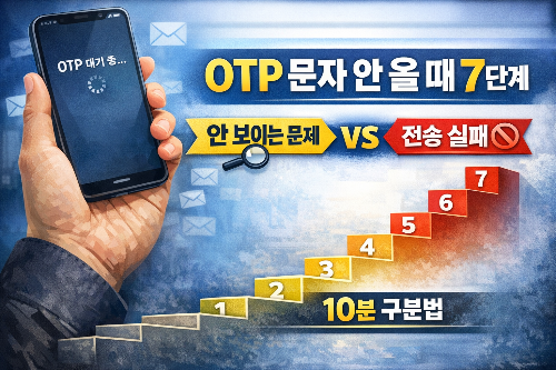 OTP 문자 안 올 때 7단계