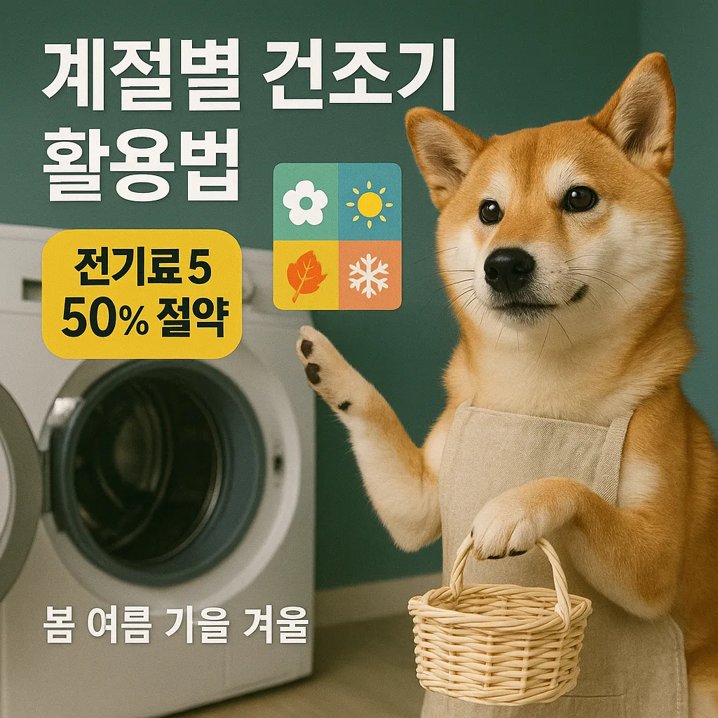 계절별 건조기 활용법 완벽정리! 전기료 50% 절약 비법