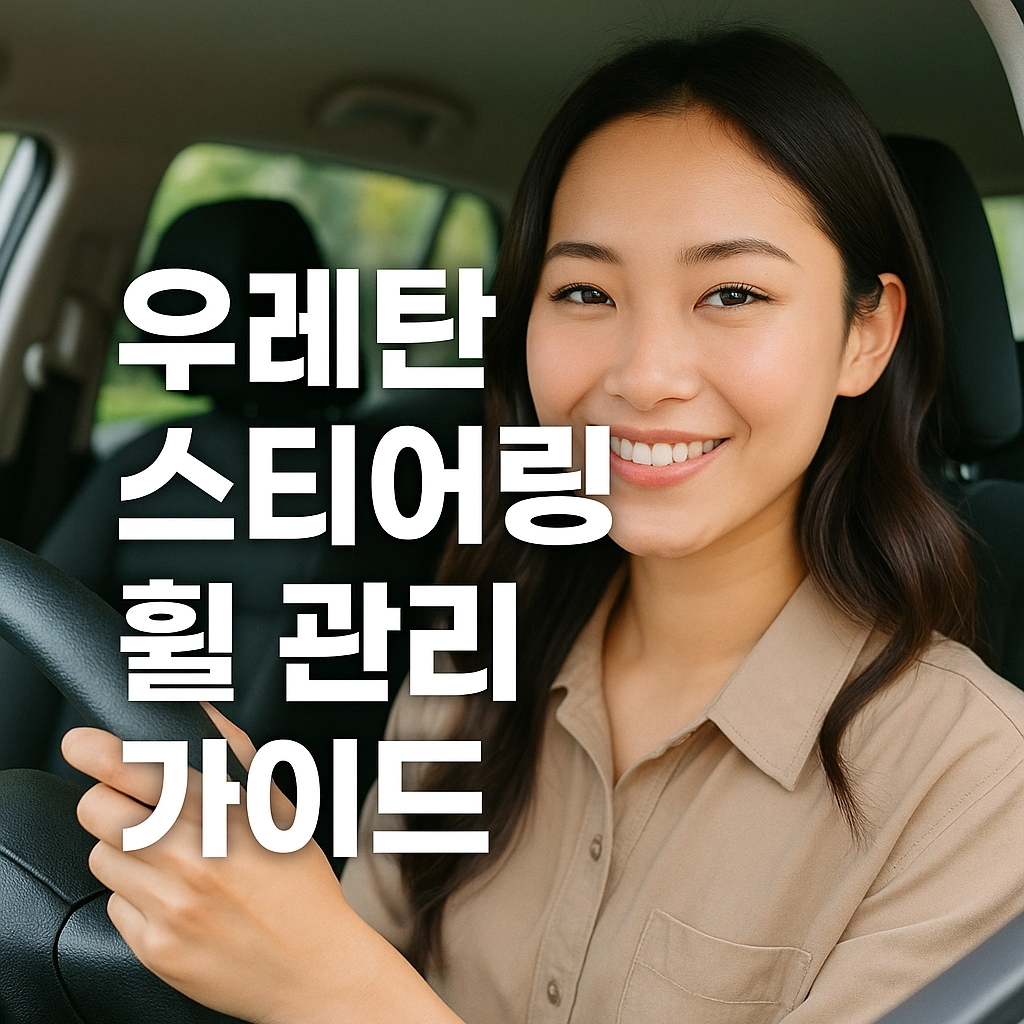 우레탄 스티어링 휠 청소 방법과 관리 팁