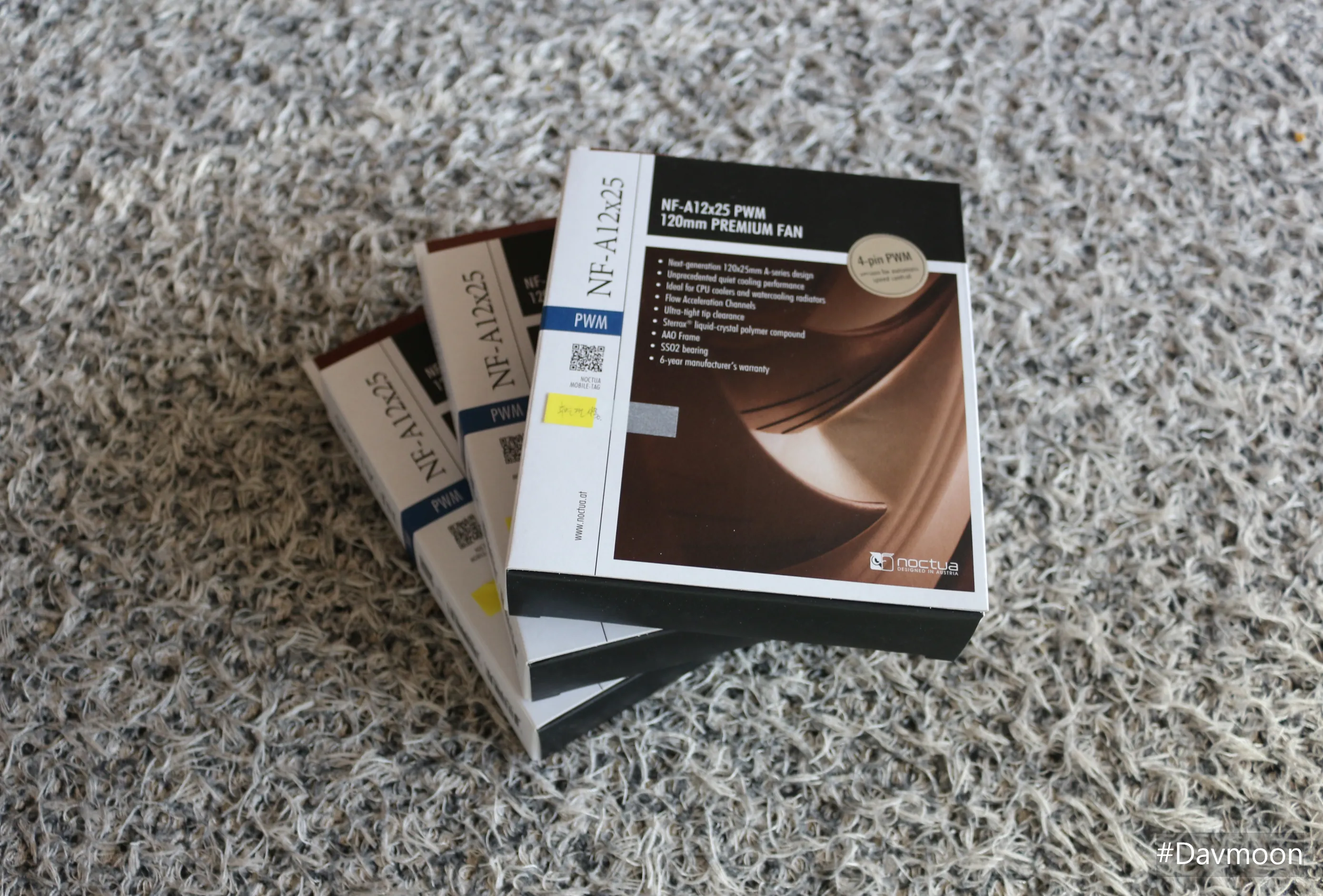NOCTUA NF-A12x25 상자들