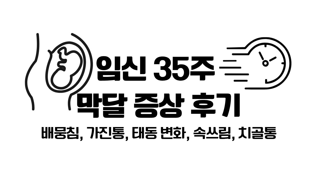 임신 35주 막달 증상 후기 대표 사진