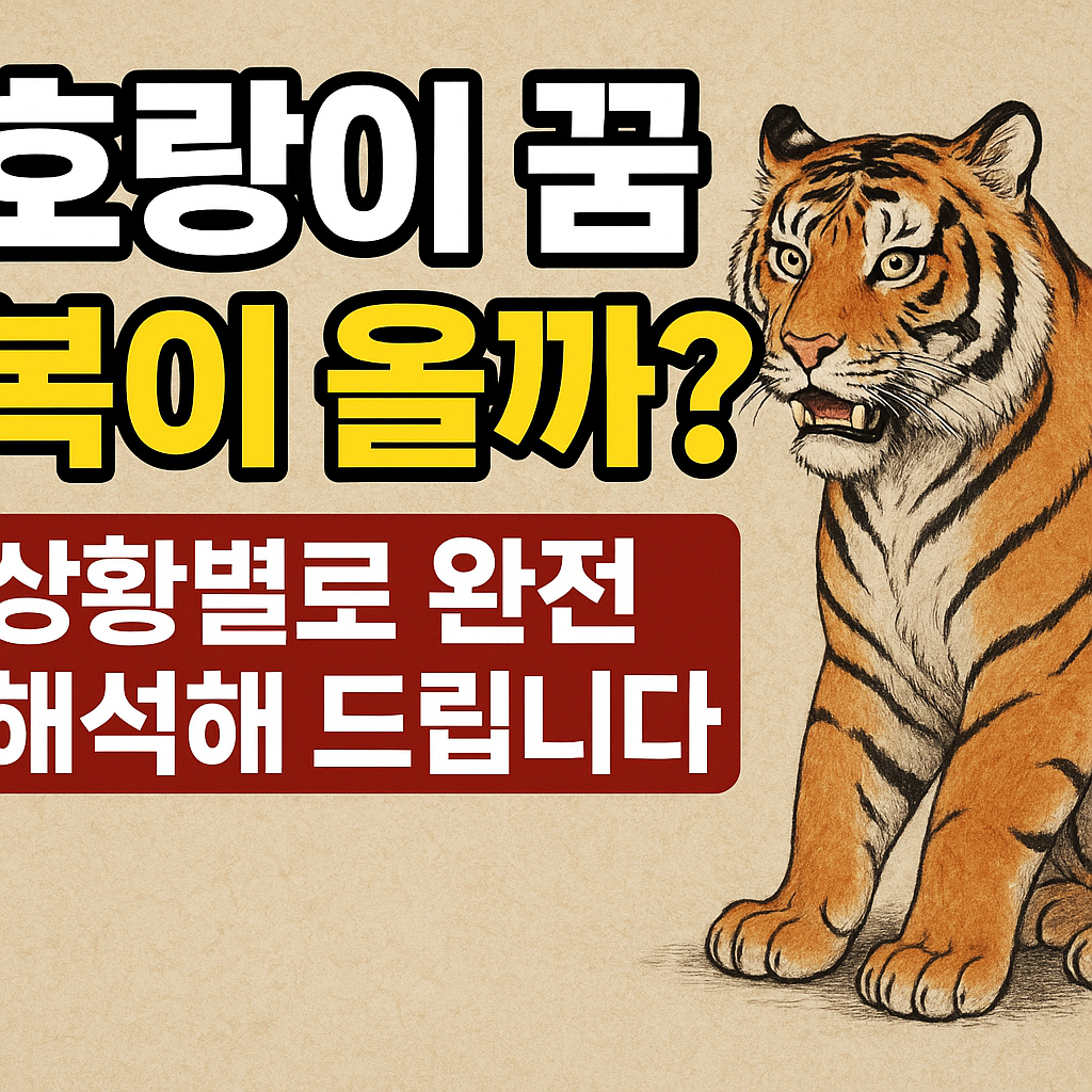 호랑이 꿈