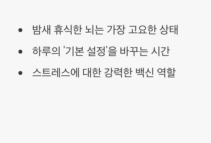 아침, 뇌를 위한 최고의 골든타임