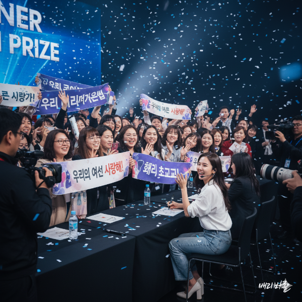 팬 사인회 현장