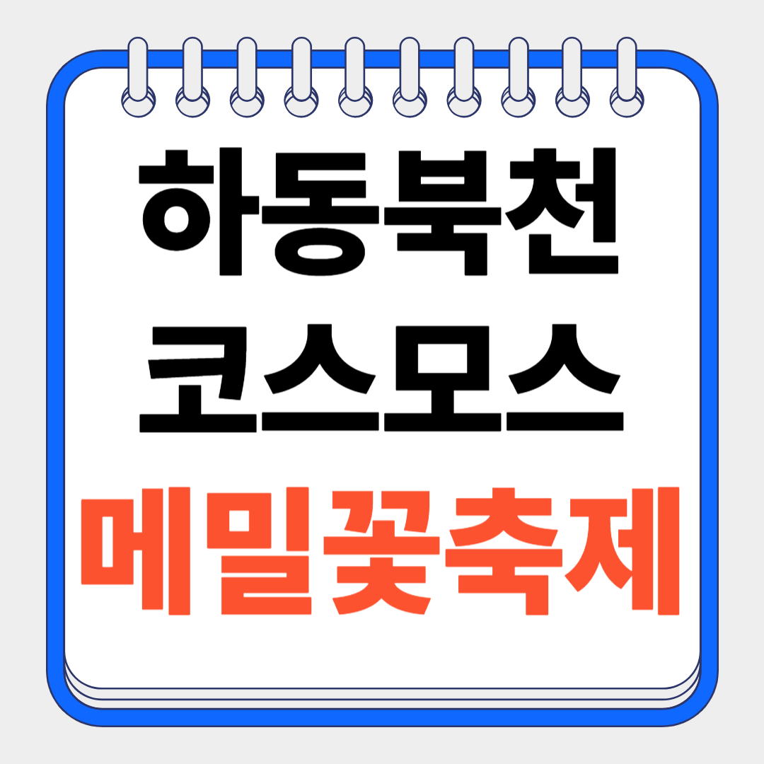 하동 북천 코스모스·메밀꽃 축제