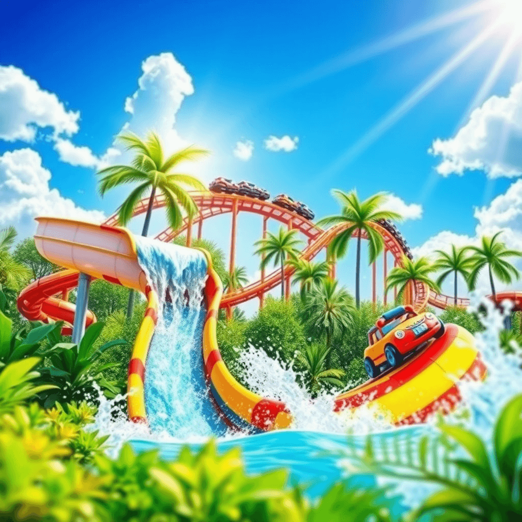 워터 슬라이드와 롤러코스터 꿈 해몽