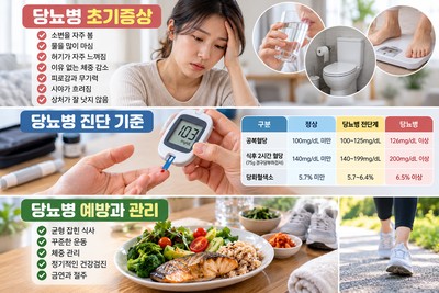당뇨병 초기증상 7가지, 가족력이 있다면 꼭 알아야 할 혈당검사 기준