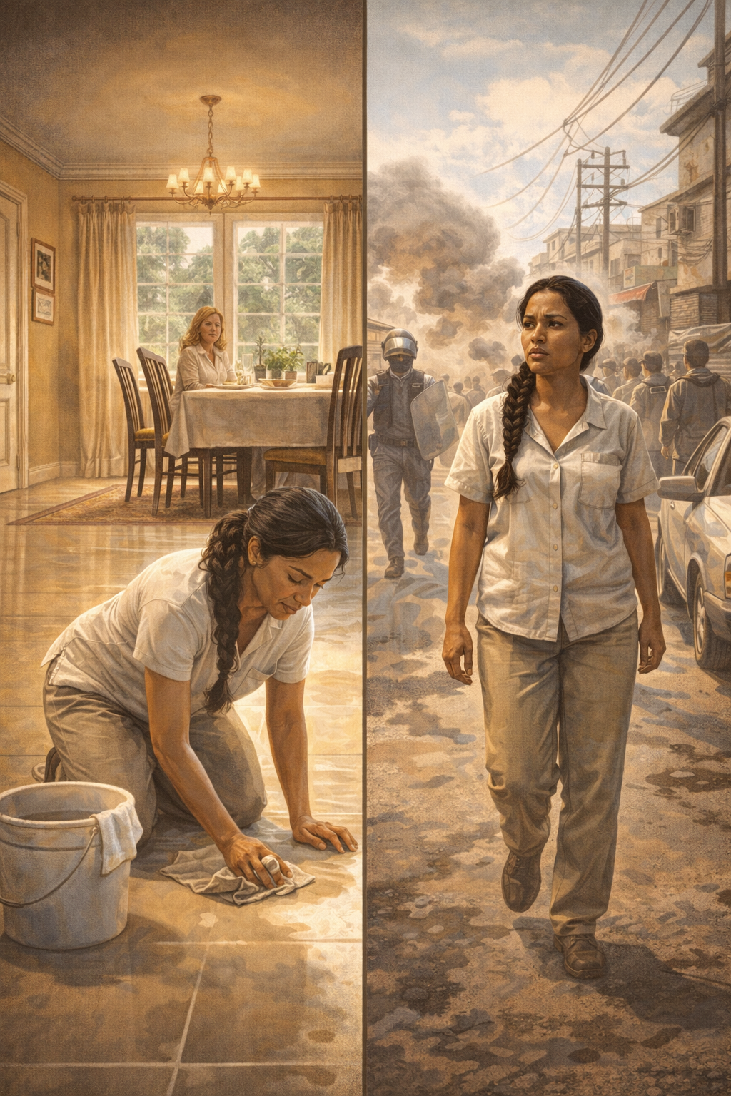 <로마> 집과 거리 공간 대비로 계급과 시선을 드러낸 방식