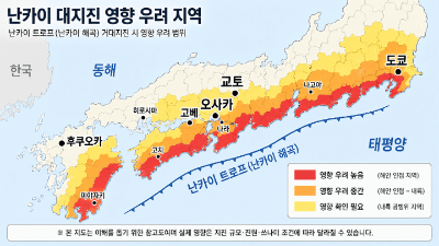 일본-지진-난카이-대지진-대비-여행-준비물-대피-요령-긴급-연락처
