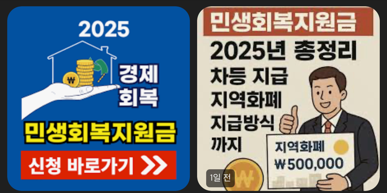 2025 민생회복지원금 사진 4