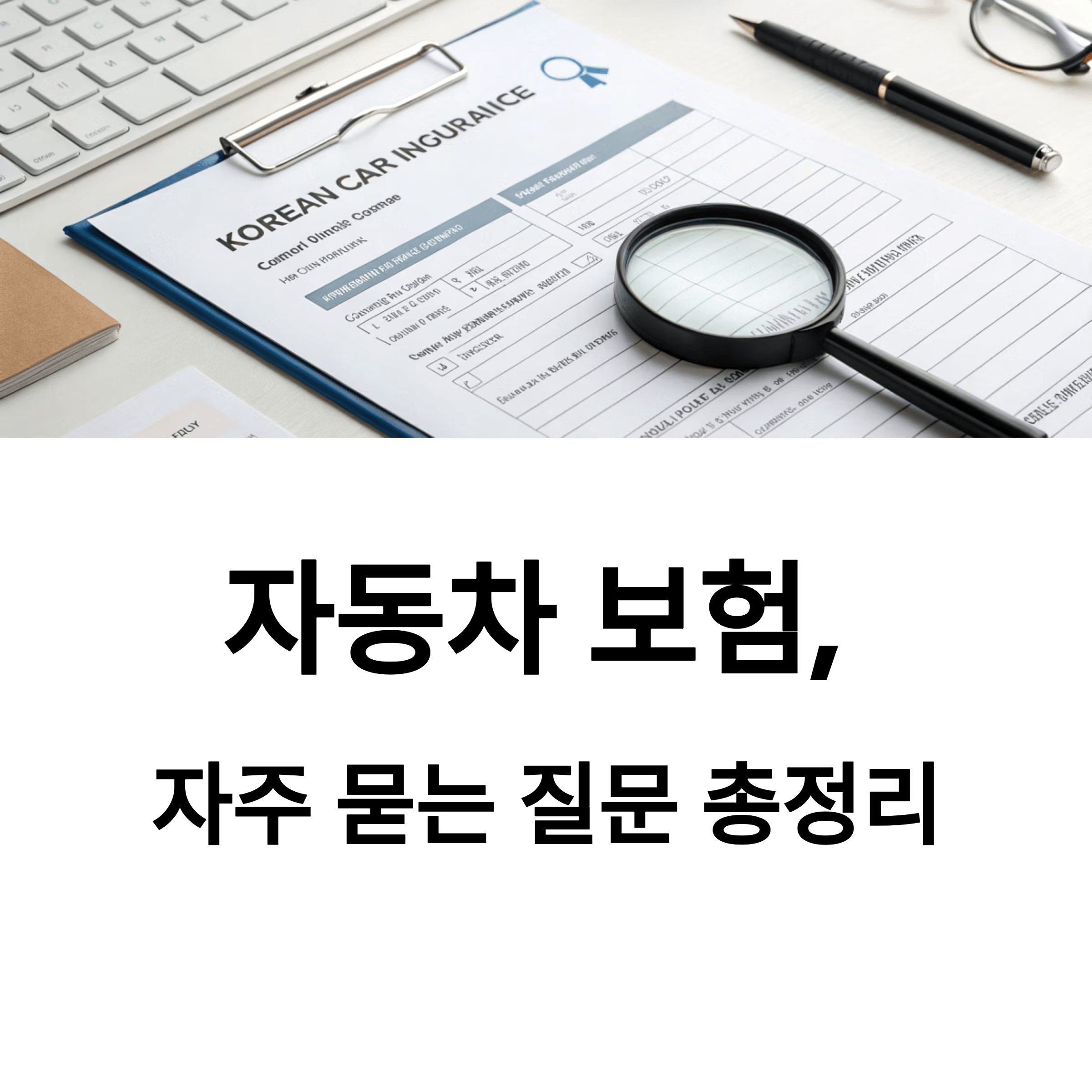 자동차 보험, 자주 묻는 질문 총정리