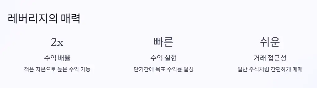 레버리지 매력