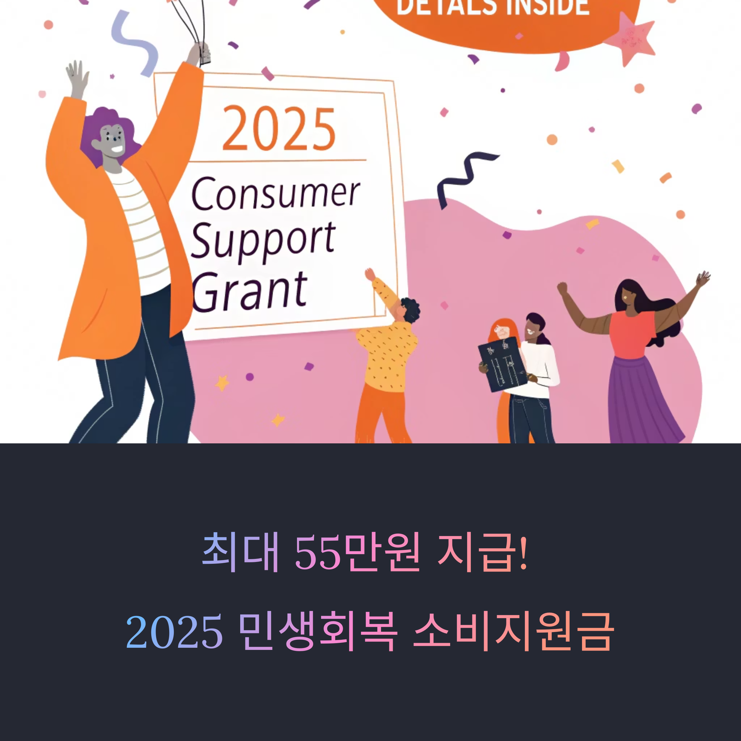 2025 민생회복 소비지원금, 놓치면 후회할 지원 포인트 총정리