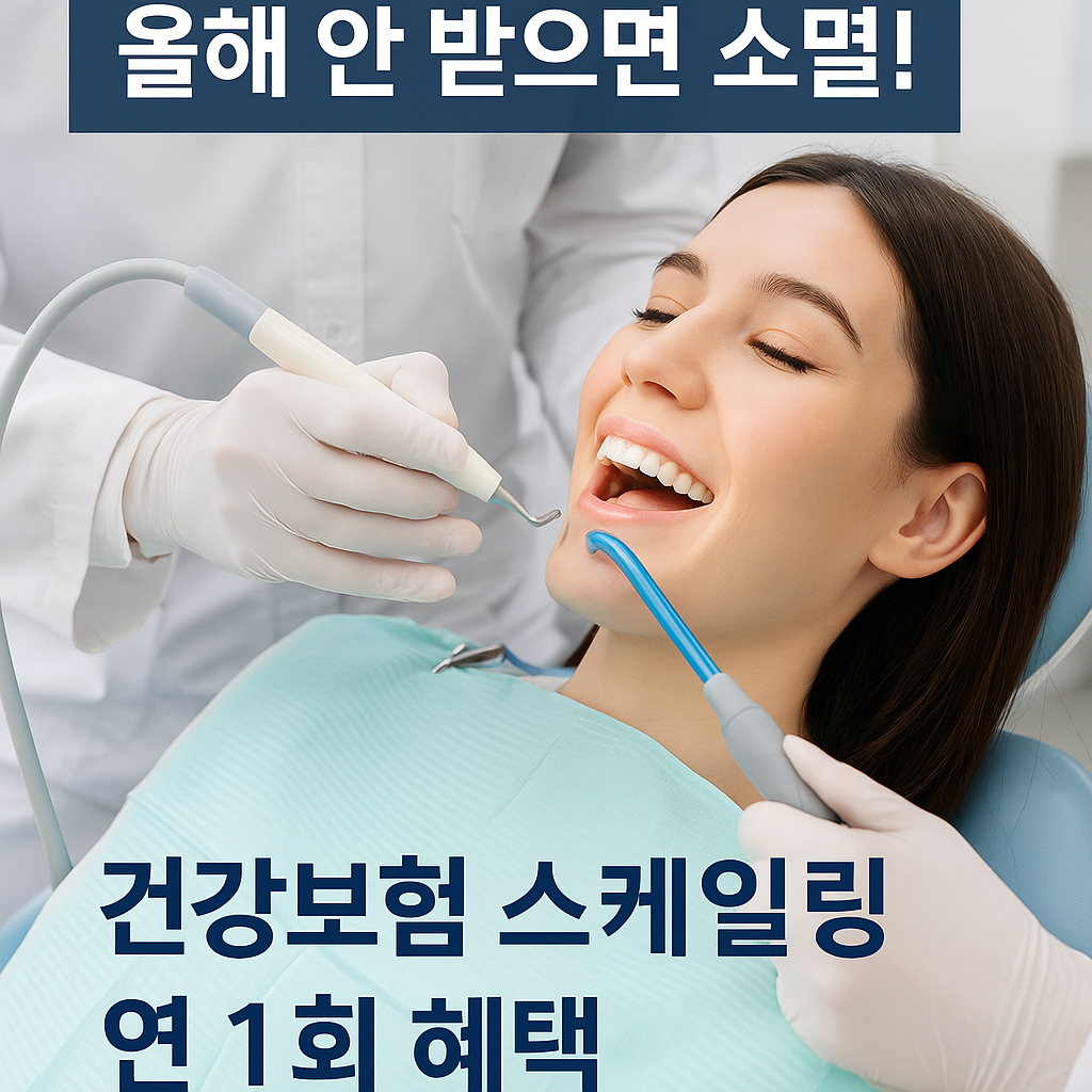치과_스케일링 치료받는 여성