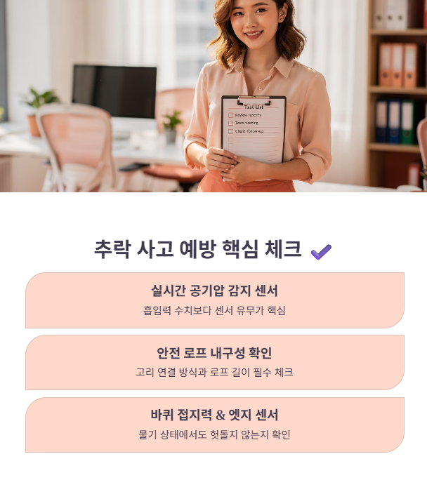 추락 사고 예방을 위한 핵심 체크리스트