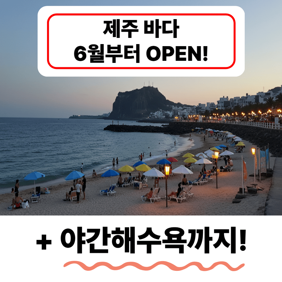 제주 해수욕장 조기 개장! 6월부터 여름 시작