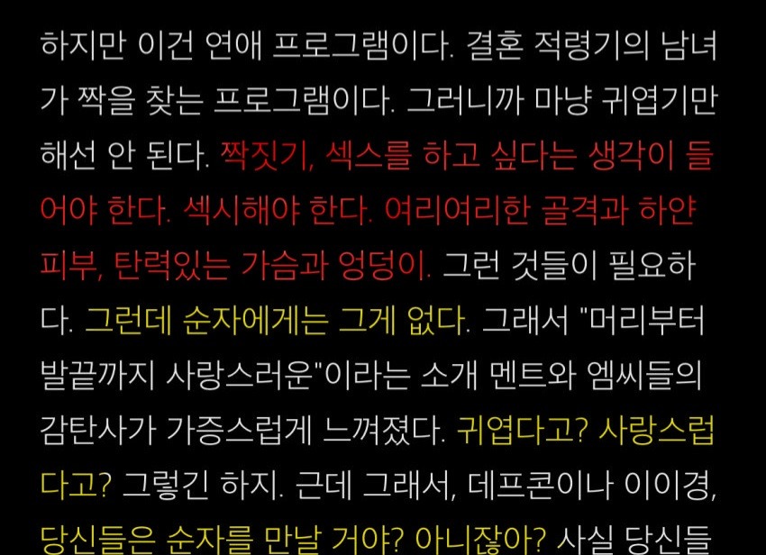 나솔 4기 정수 블로그 글 논란 정리