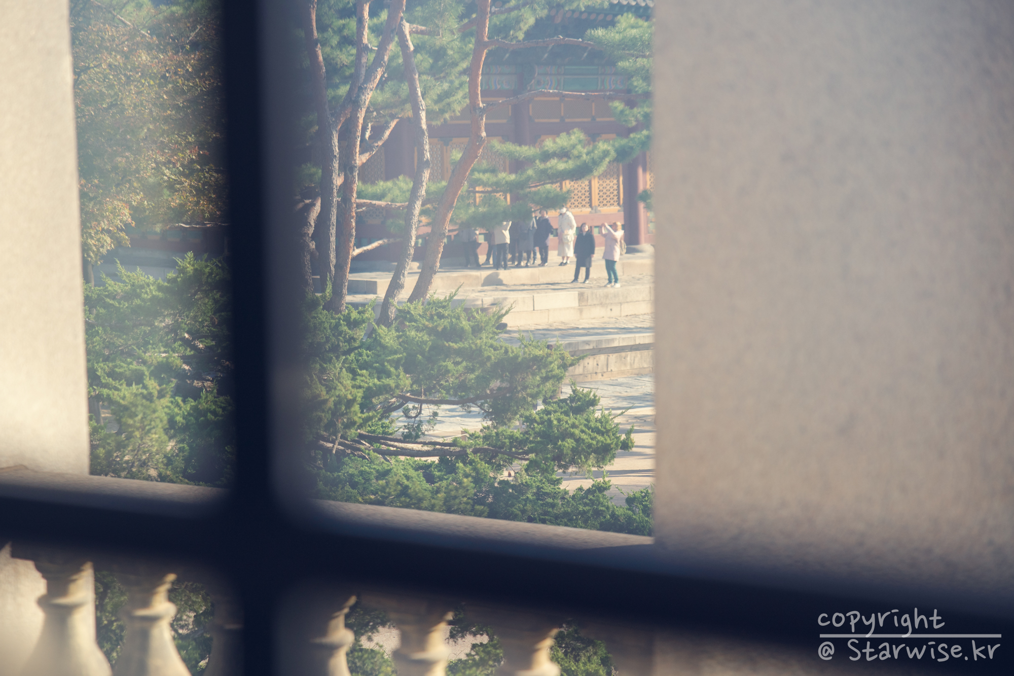 창밖으로 바라본 모습