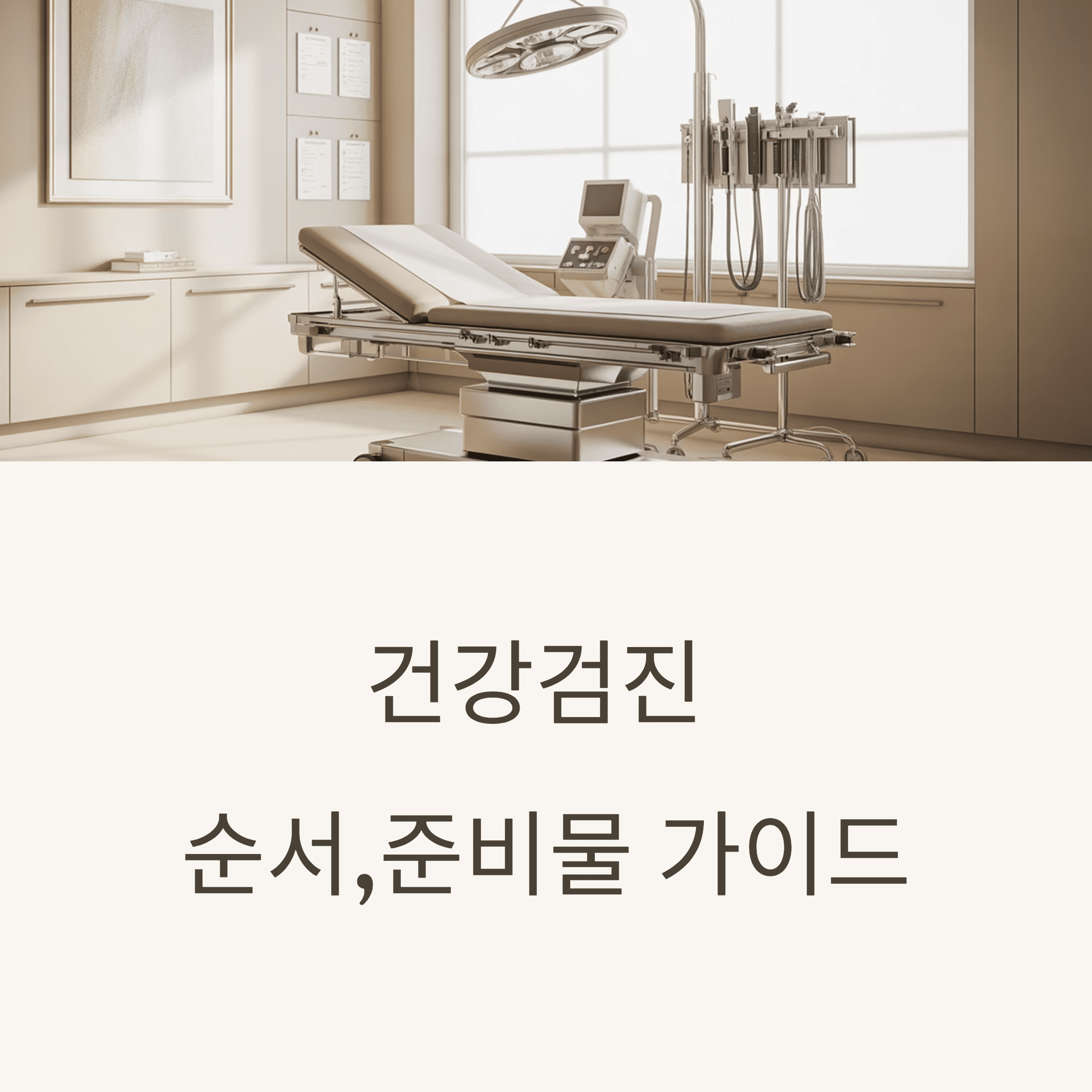 건강 검진 필수 가이드: 순서, 준비물 가이드