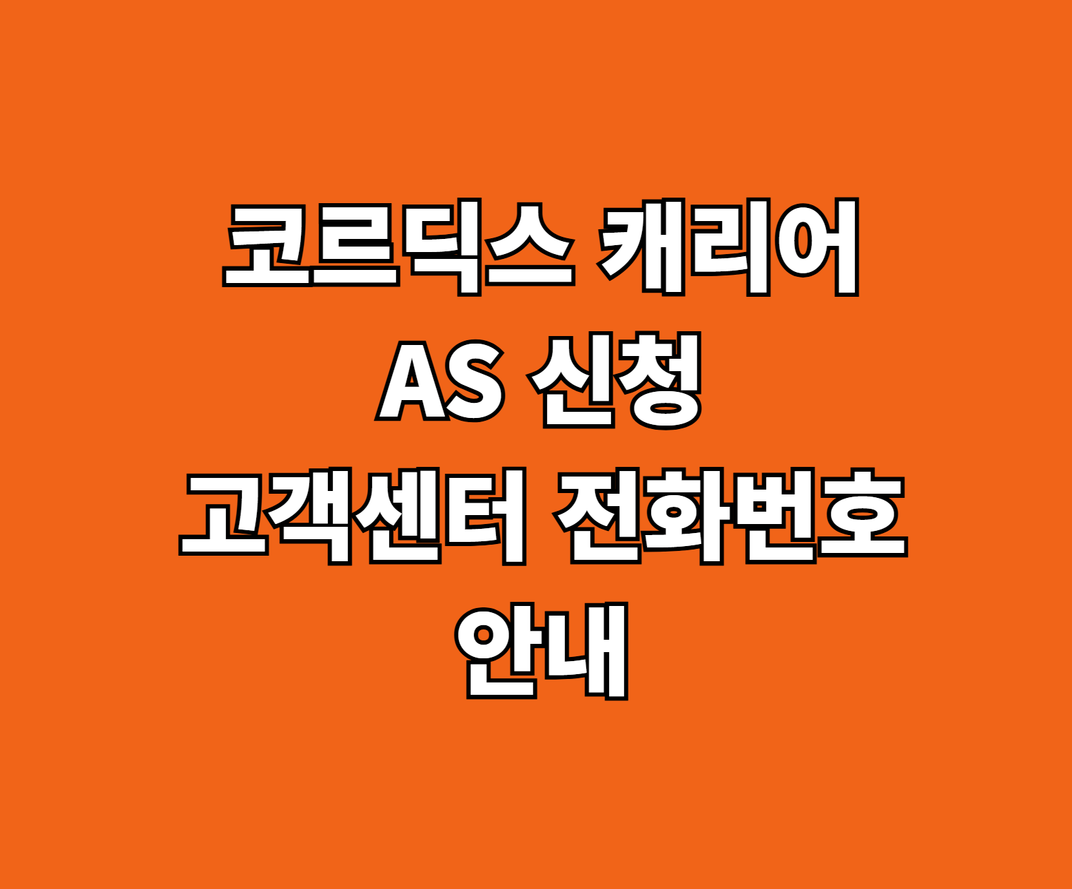 코르딕스 캐리어 AS 썸네일