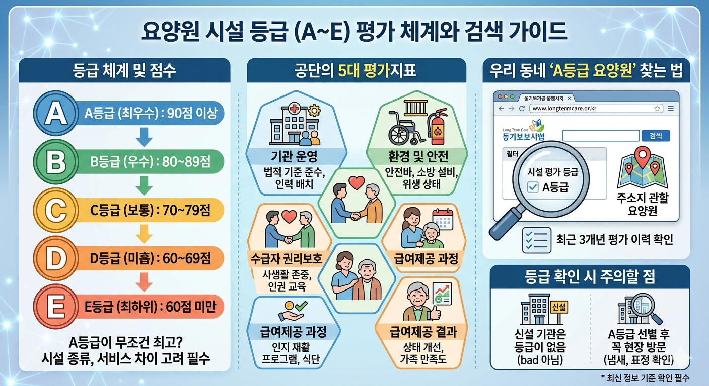 요양원 시설 평가지표와 등급 확인법