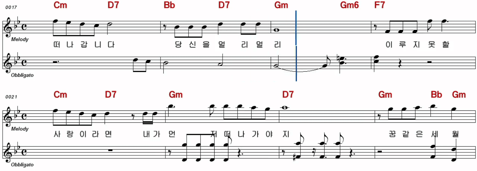 서울시스터즈 첫차 악보
