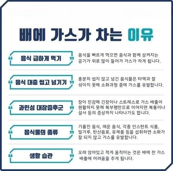 배에 가스가 자주 차는 이유 과민성대장증후군 복부팽만 통증 배에 가스 빼는 방법