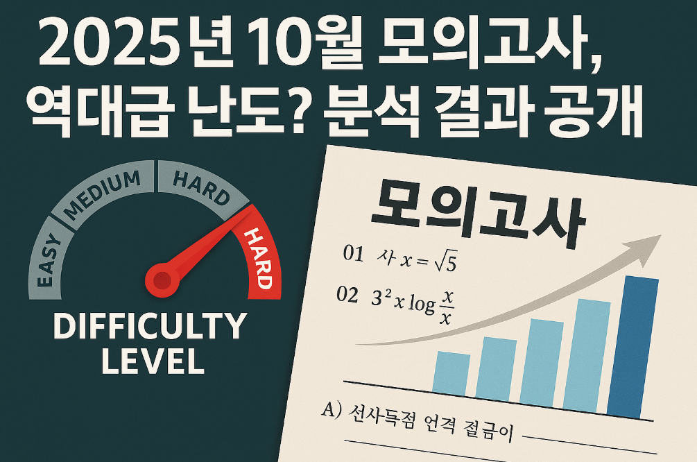 2025년 10월 모의고사, 역대급 난도?
