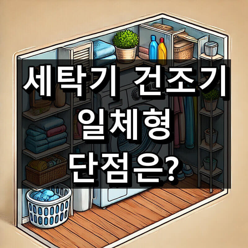 세탁건조기 일체형 단점