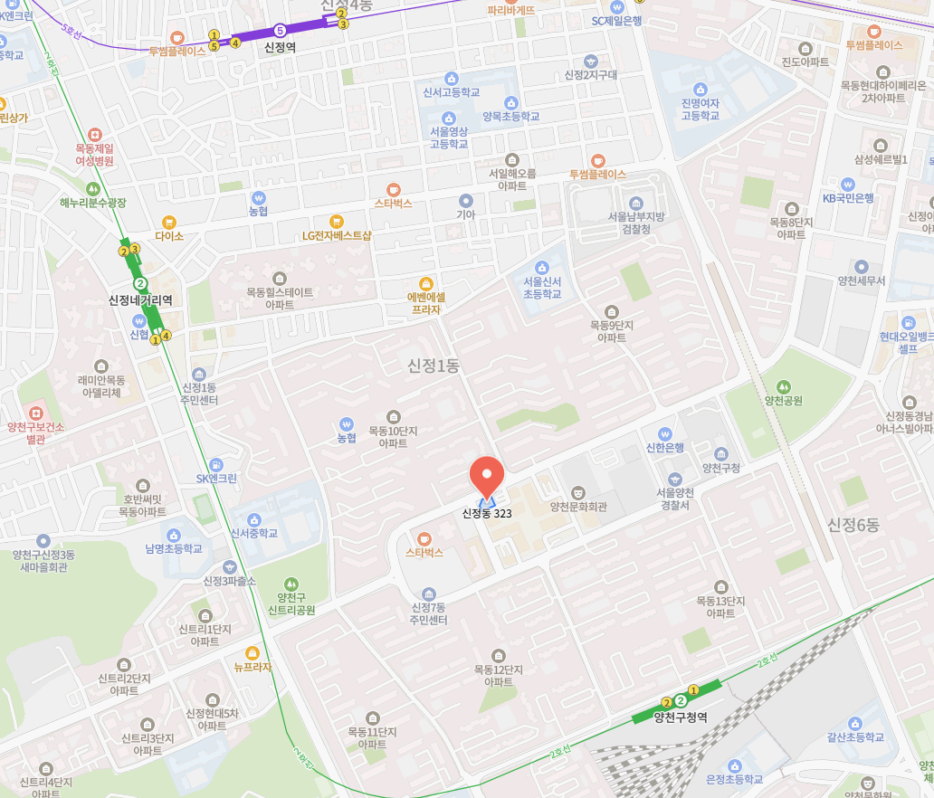 목동 로프트하임 오피스텔 위치도