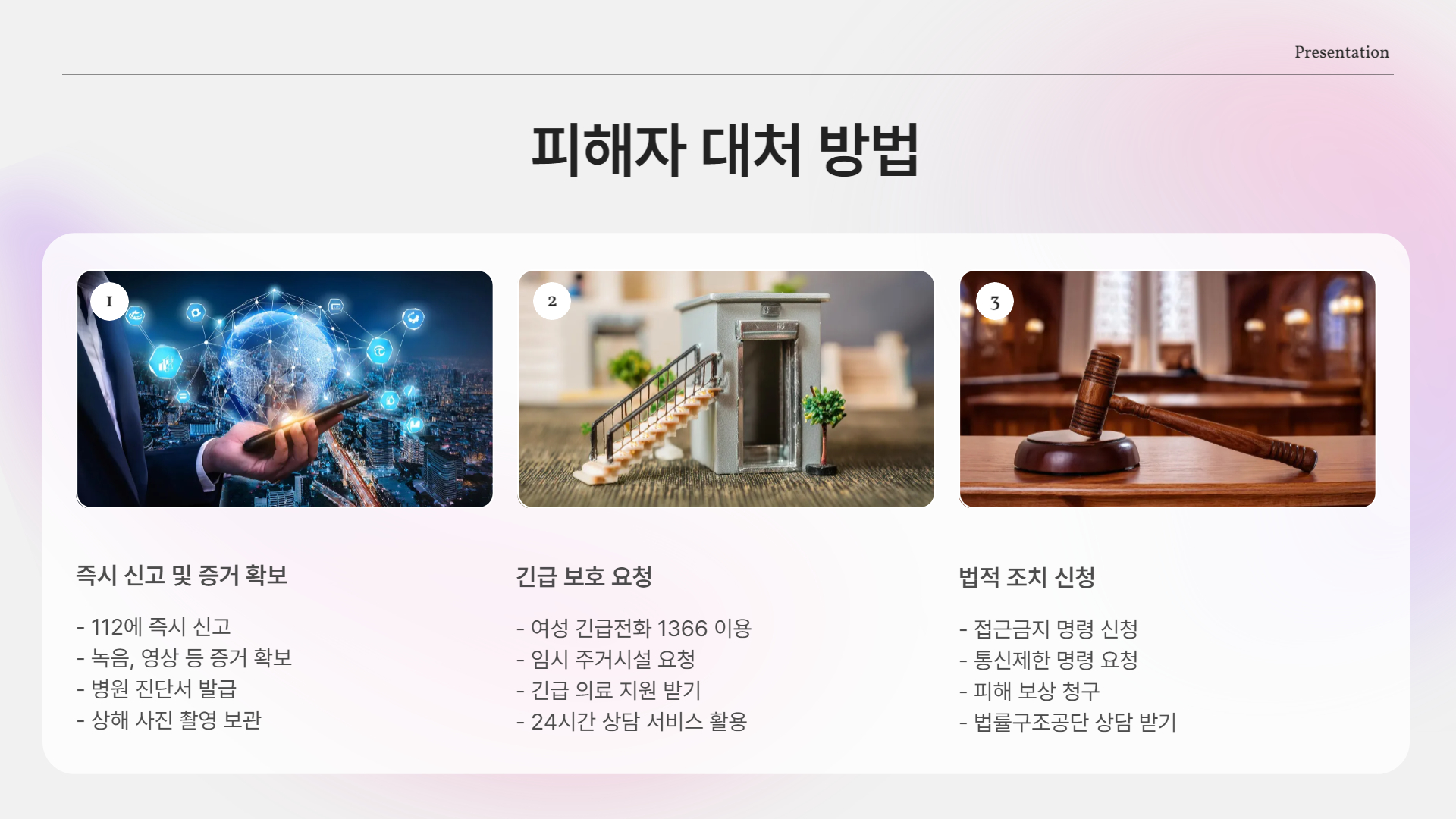 피해자라면 반드시 이렇게 대처하세요!