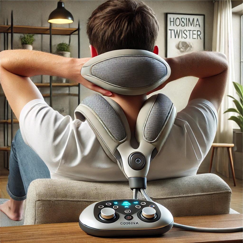 코지마 트위스터 목 어깨 마사지기