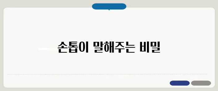 손톱으로 알아보는 건강 상태