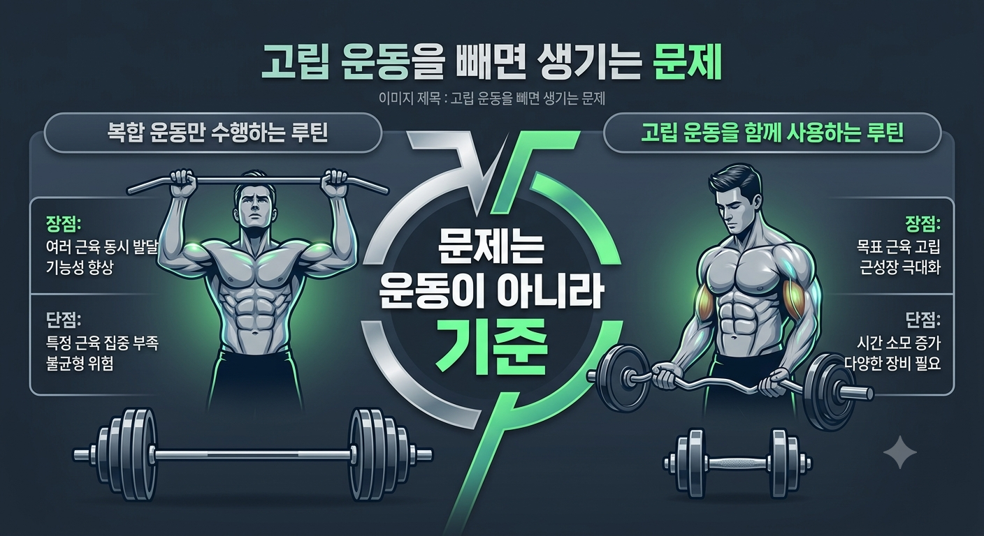 고립 운동을 빼면 생기는 문제