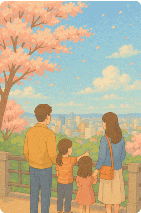 인천 자유공원 왕벚꽃 봄뷰 힐링 주말여행3