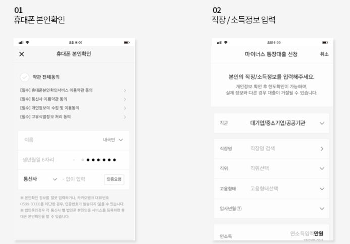 카카오뱅크 마이너스대출