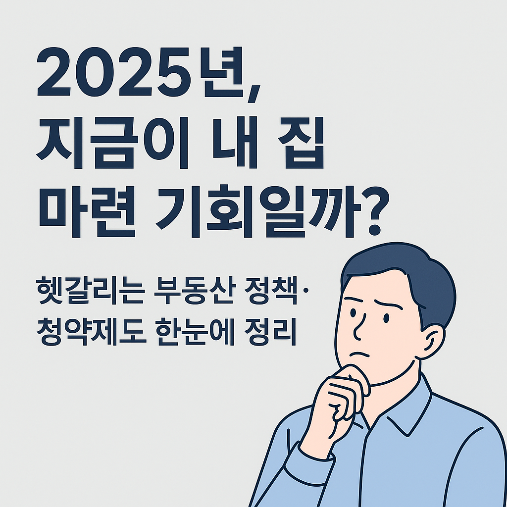 헷갈리는 부동산 정책,청약제도,내집마련기회