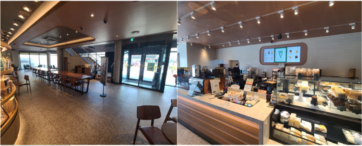 파주 문산 스타벅스 드라이브 스루 1층 내부