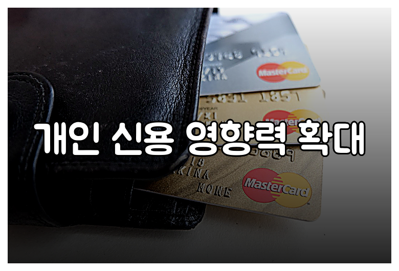개인 신용 영향력 확대