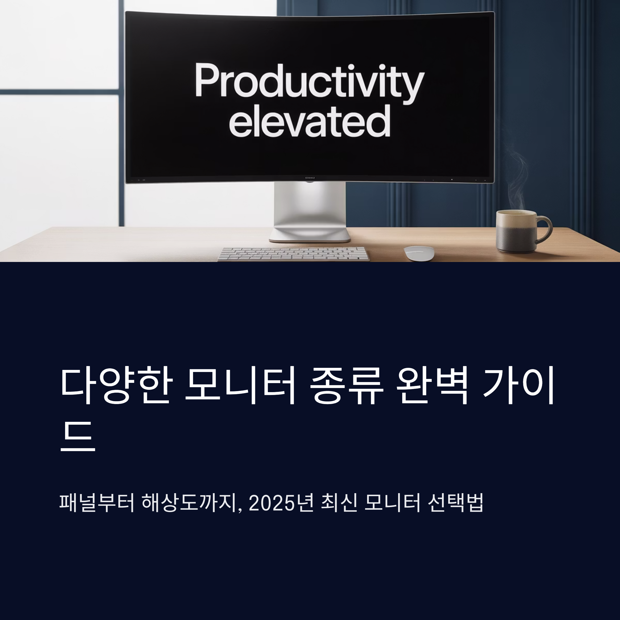 다양한 모니터 종류 비교 및 추천